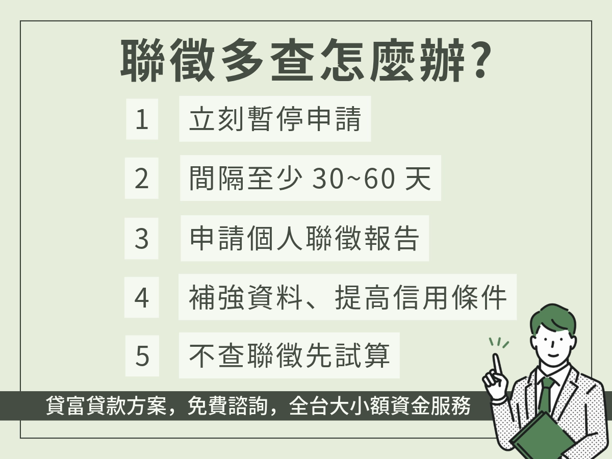 聯徵多查怎麼辦