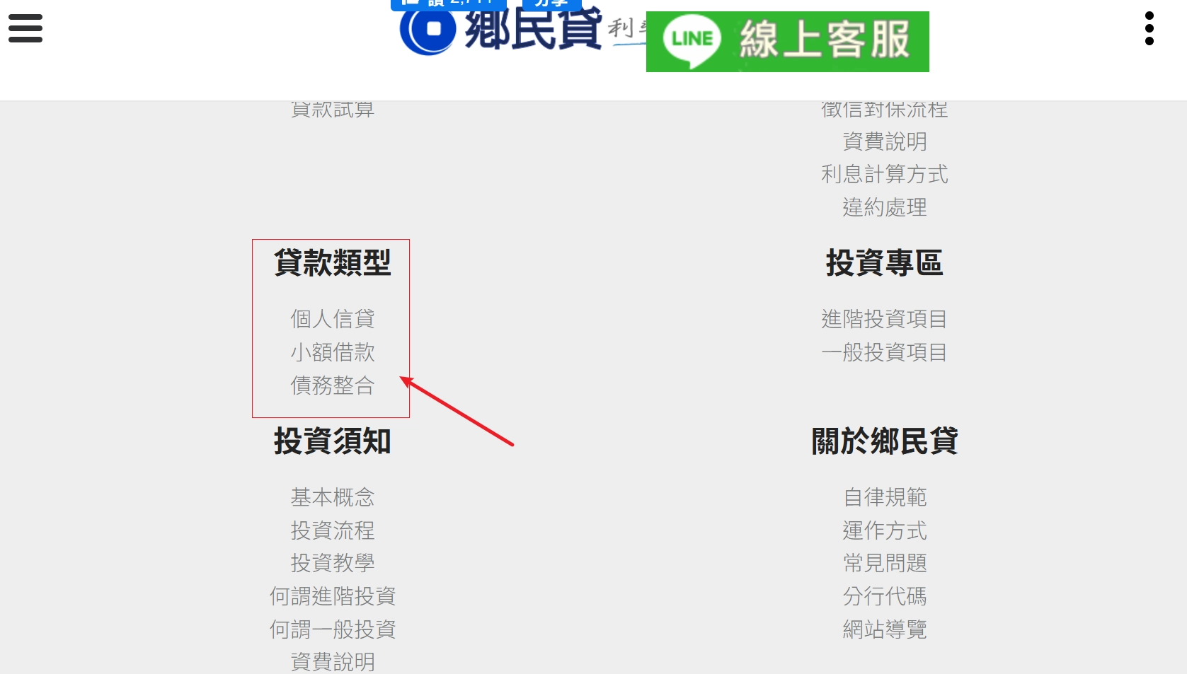 鄉民貸借錢網｜主打方案｜