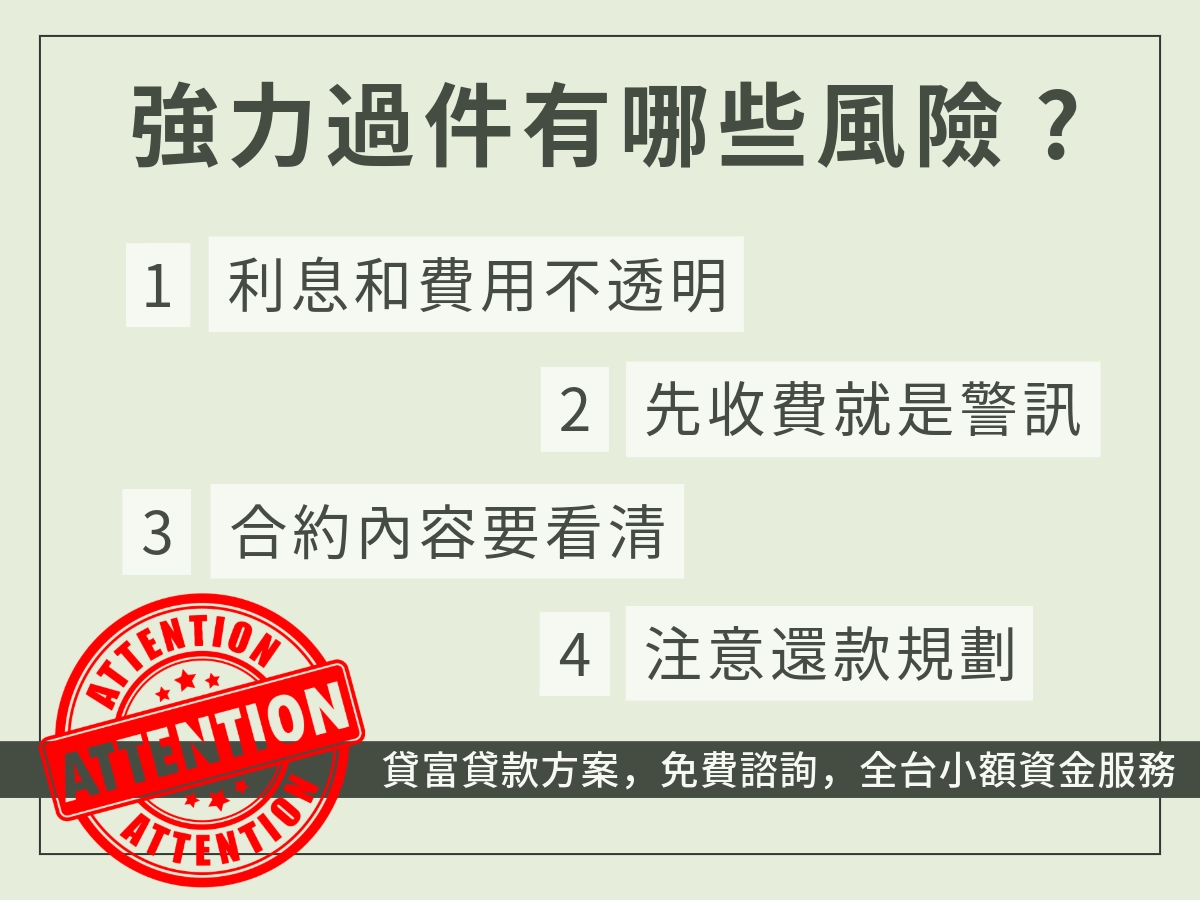 強力過件風險