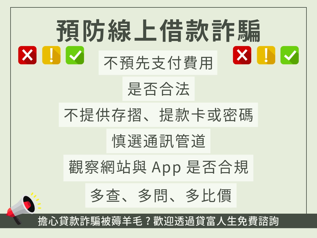 預防線上借款詐騙